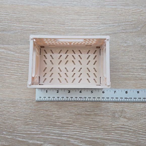 Stackable Folding Storage Crate for Organization – Small, Collapsible Crate - Picture 3 of 17